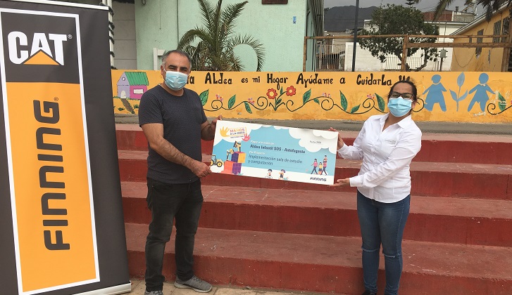 Finning dona salas de estudio para Aldeas SOS Antofagasta